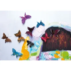 KARE Design Tableau Touched Boy With Butterflies 100X100Cm