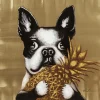 KARE Design Tableau Touched Dog With Pineapple 80X80Cm