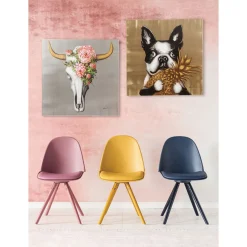 KARE Design Tableau Touched Dog With Pineapple 80X80Cm