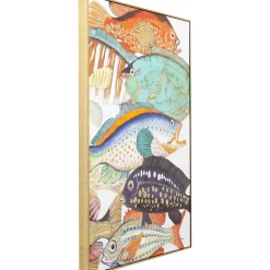 KARE Design Tableau Touched Fish Meeting Two 75X100Cm