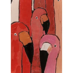 KARE Design Tableau Touched Flamingo Meeting 90X120Cm