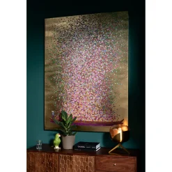 KARE Design Tableau Touched Flower Boat Dore-Fuchsia Pink 120X