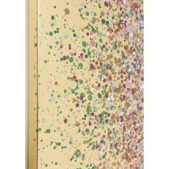 KARE Design Tableau Touched Flower Boat Dore-Fuchsia 80X100Cm