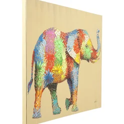 KARE Design Tableau Touched Flower Elefant 120X90Cm