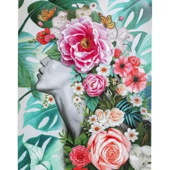 KARE Design Tableau Touched Flower Lady 90X120Cm