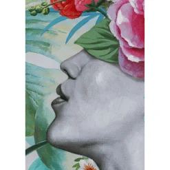 KARE Design Tableau Touched Flower Lady 90X120Cm