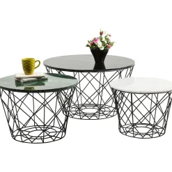 KARE Design Tables Basses East Coast Rond (Jeu De 3)