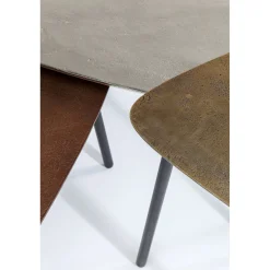 KARE Design Tables Basses Loft Triangle Vintage (Set De 3)