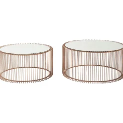 KARE Design Tables Basses Wire Cuivre (Set De 2)