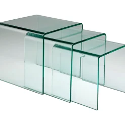 KARE Design Tables D Appoint Clear Club (Set De 3)