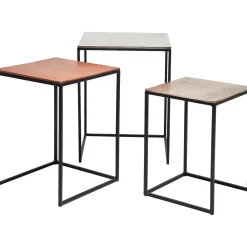 KARE Design Tables D Appoint Loft Square Vintage (Jeu De 3) 41