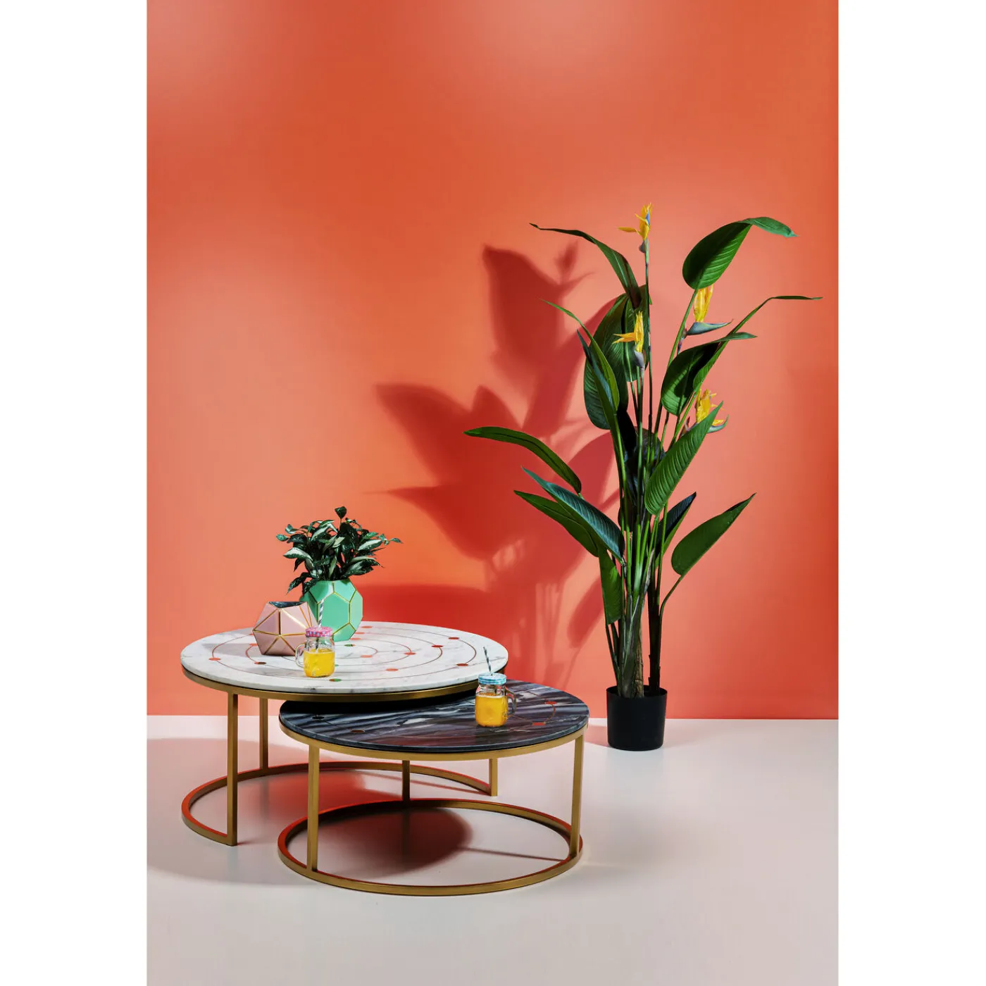 KARE Design Tables D Appoint Mystic Rond (Jeu De 2)