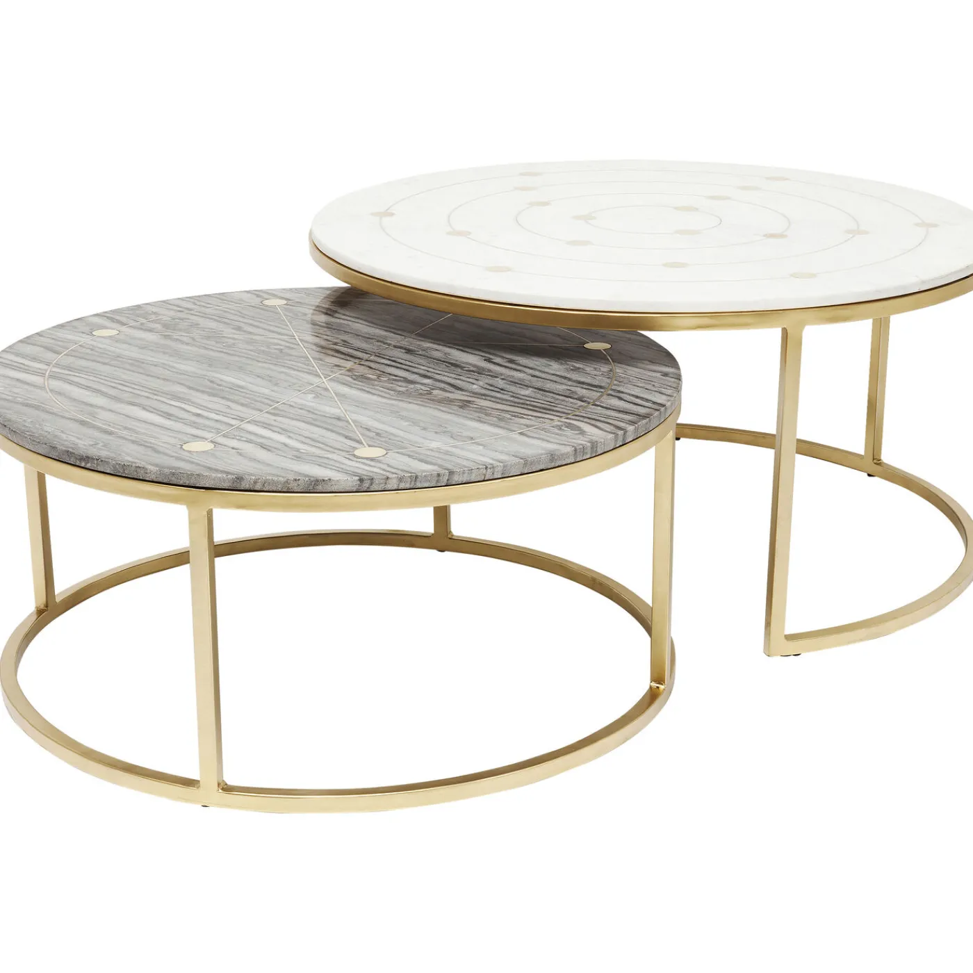 KARE Design Tables D Appoint Mystic Rond (Jeu De 2)