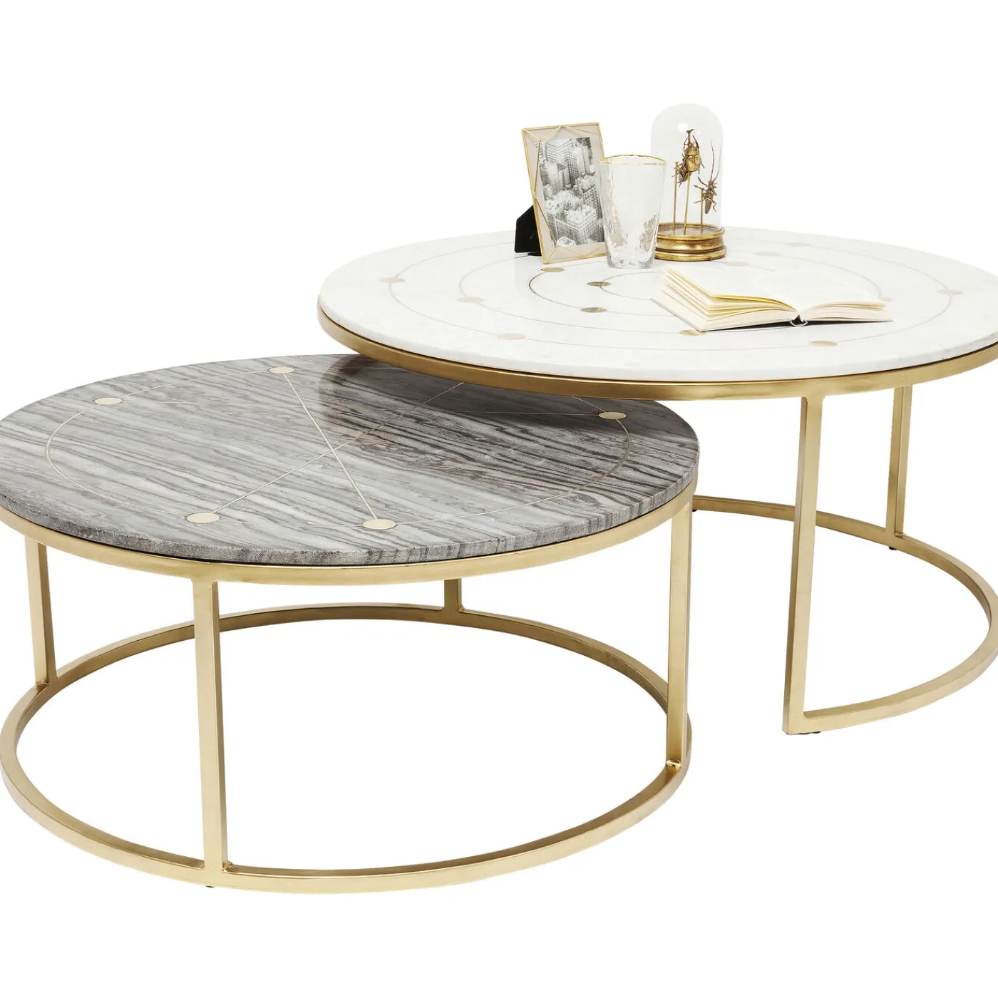 KARE Design Tables D Appoint Mystic Rond (Jeu De 2)