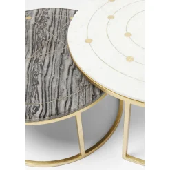 KARE Design Tables D Appoint Mystic Rond (Jeu De 2)