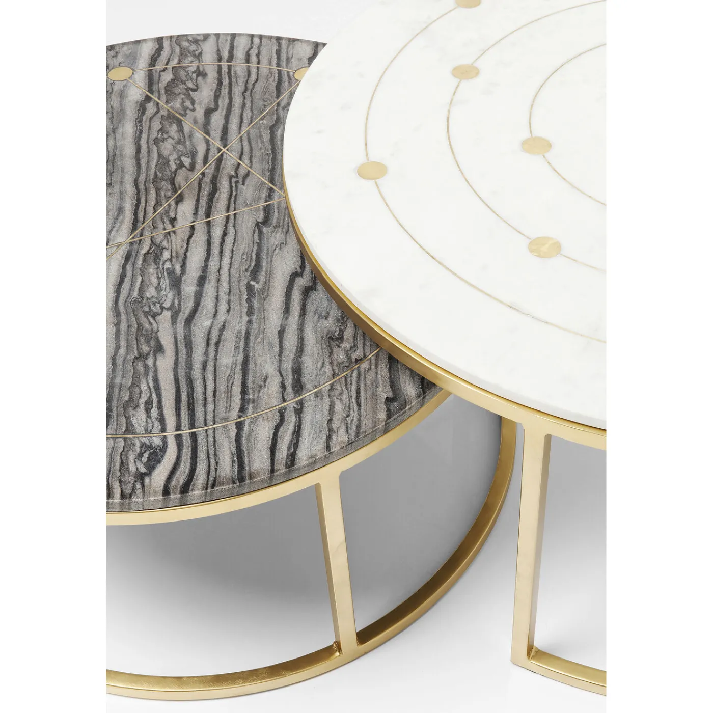 KARE Design Tables D Appoint Mystic Rond (Jeu De 2)