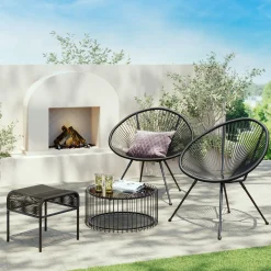 KARE Design Tabouret Acapulco Noir