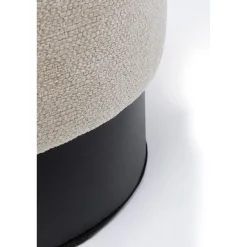 KARE Design Tabouret Cherry Creme-Noir O36Cm