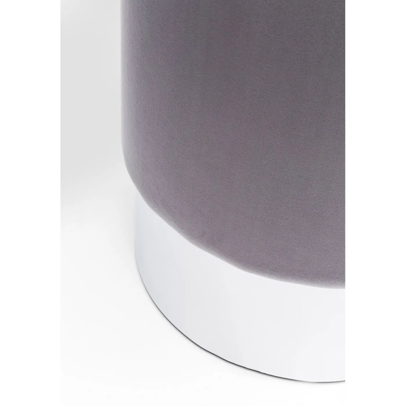 KARE Design Tabouret Cherry Gris Clair Silver O35Cm