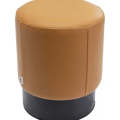 KARE Design Tabouret Cherry Leather Marron O36Cm