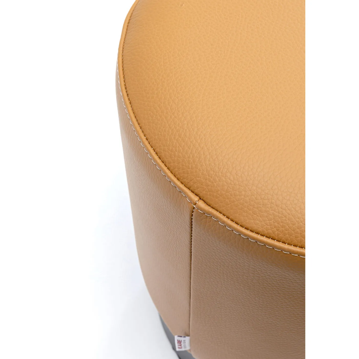 KARE Design Tabouret Cherry Leather Marron O36Cm
