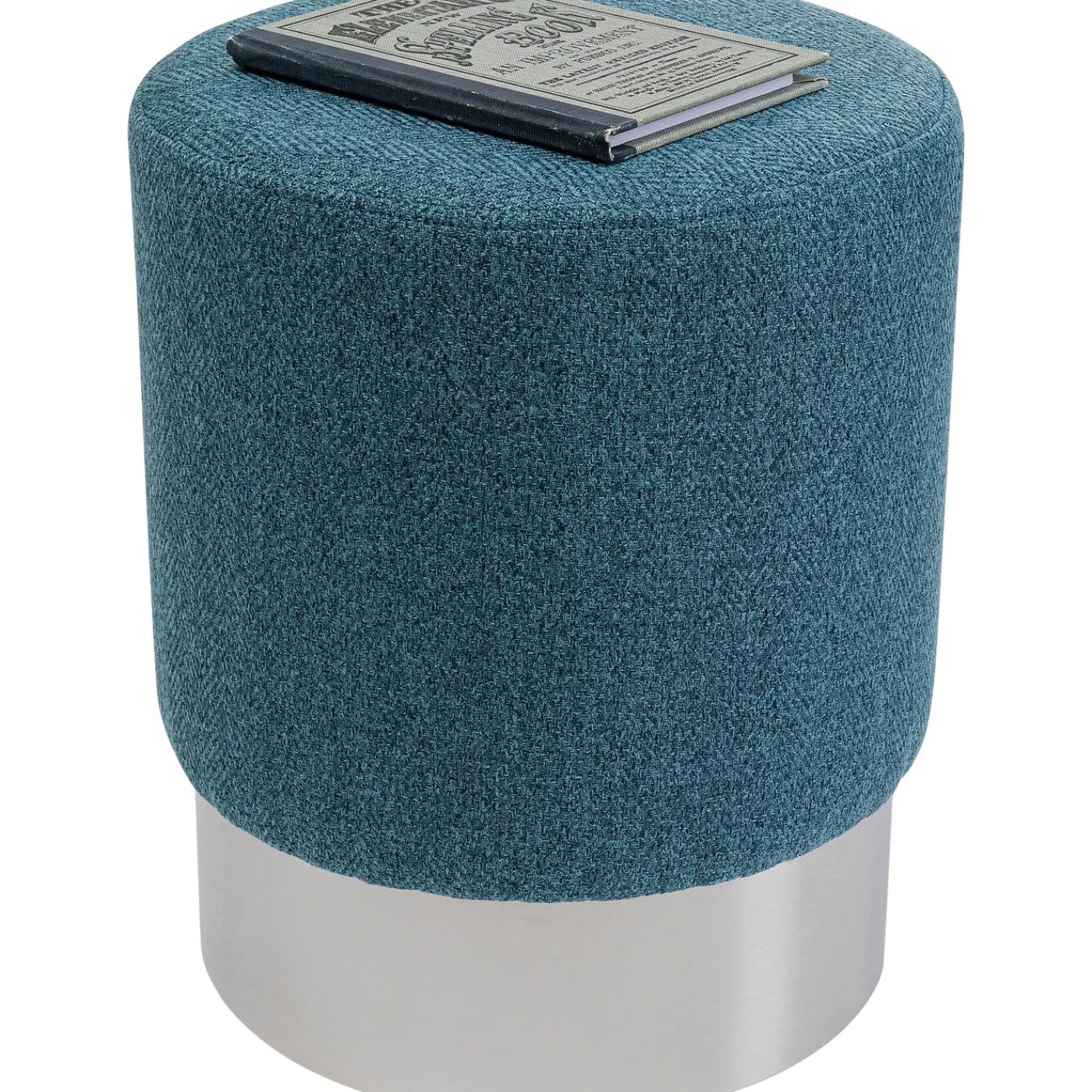 KARE Design Tabouret Cherry Lina Bleu Argente O35Cm