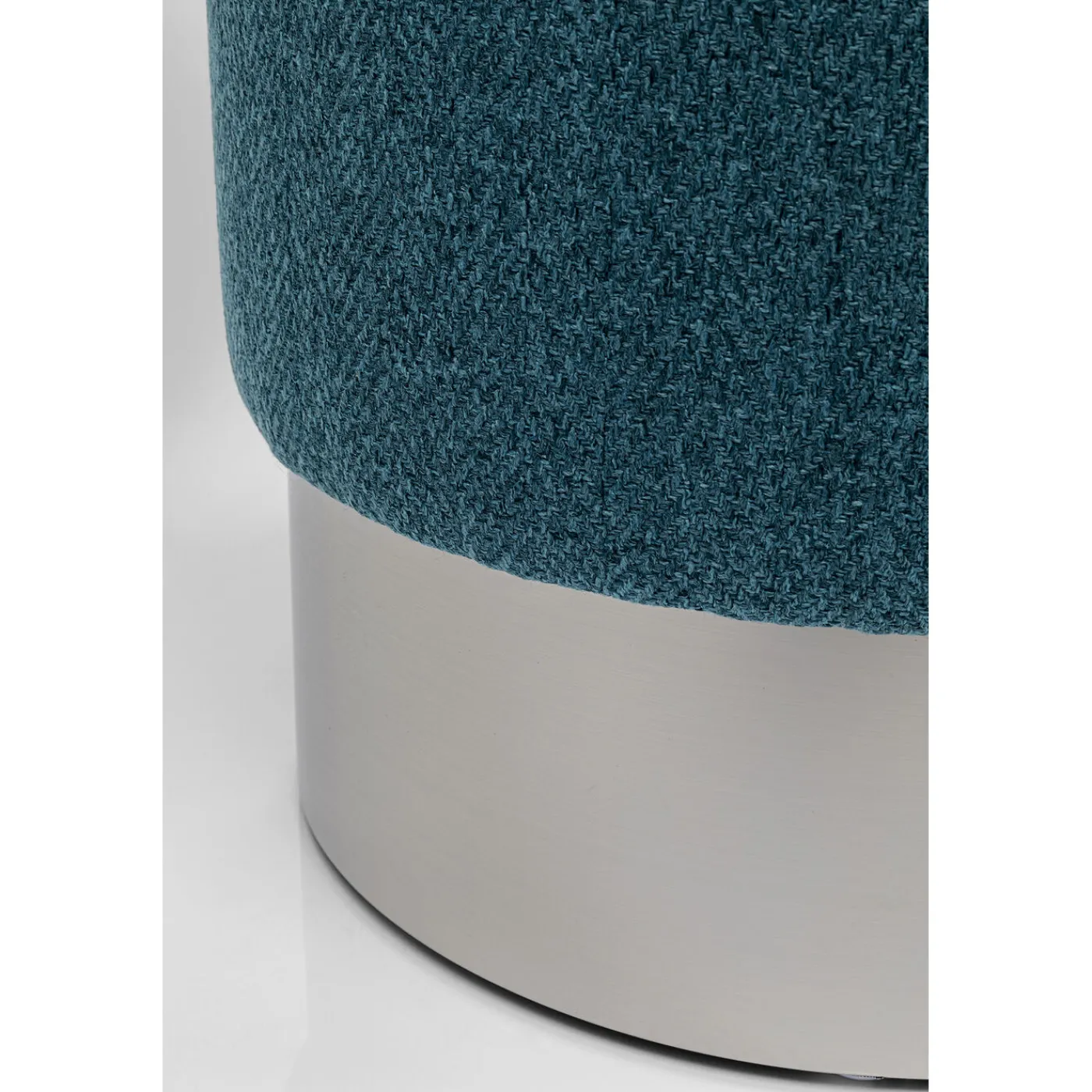 KARE Design Tabouret Cherry Lina Bleu Argente O35Cm