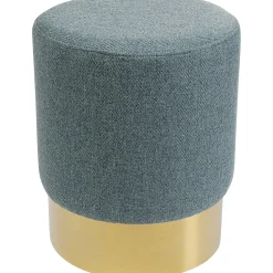 KARE Design Tabouret Cherry Lina Bleu Clair Laiton O35Cm