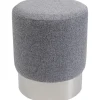 KARE Design Tabouret Cherry Lina Gris Argente O35Cm