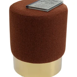 KARE Design Tabouret Cherry Lina Marron Laiton O35Cm