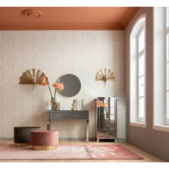 KARE Design Tabouret Cherry Mauve Laiton O55Cm