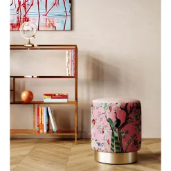 KARE Design Tabouret Cherry Peacock Laiton O32Cm