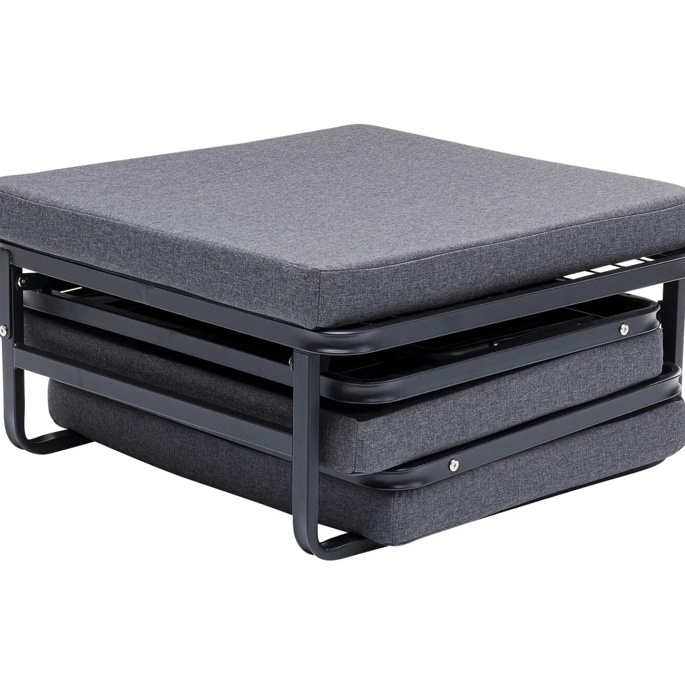 KARE Design Tabouret Convertible Brenda Gris-Cover Gris 76X7