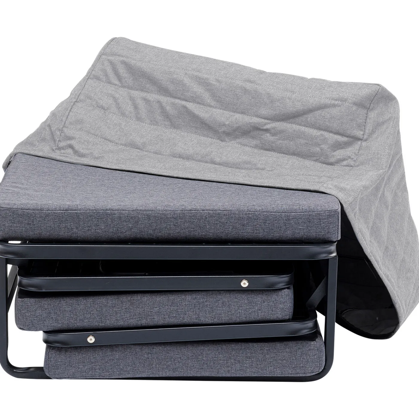 KARE Design Tabouret Convertible Brenda Gris-Cover Gris 76X7