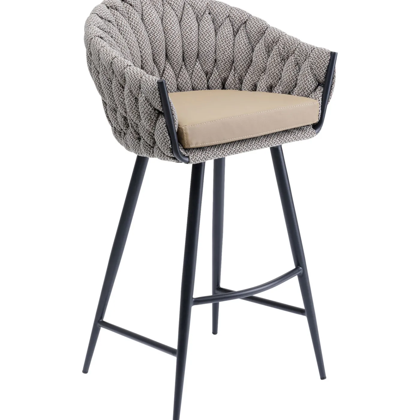 KARE Design Tabouret De Bar Knot Tweed