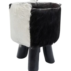KARE Design Tabouret Flint Stone Noir O35Cm