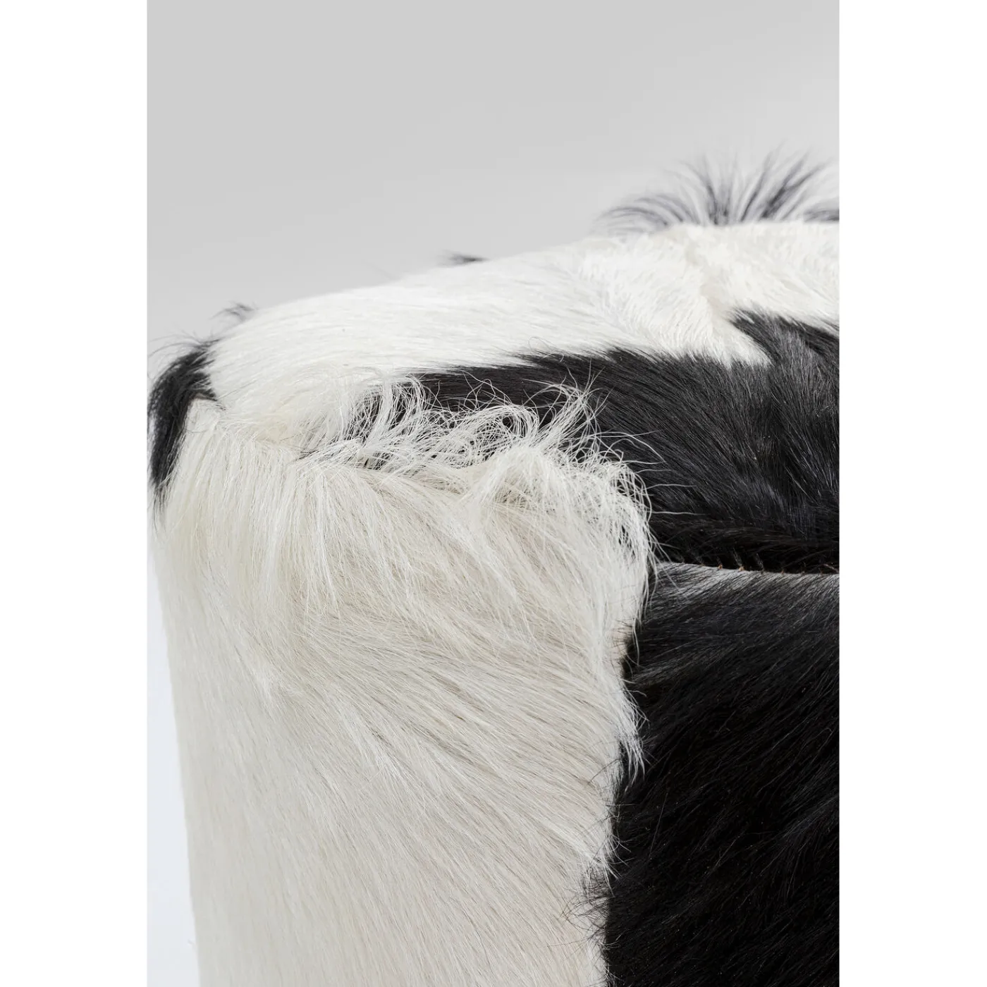 KARE Design Tabouret Flint Stone Noir O35Cm