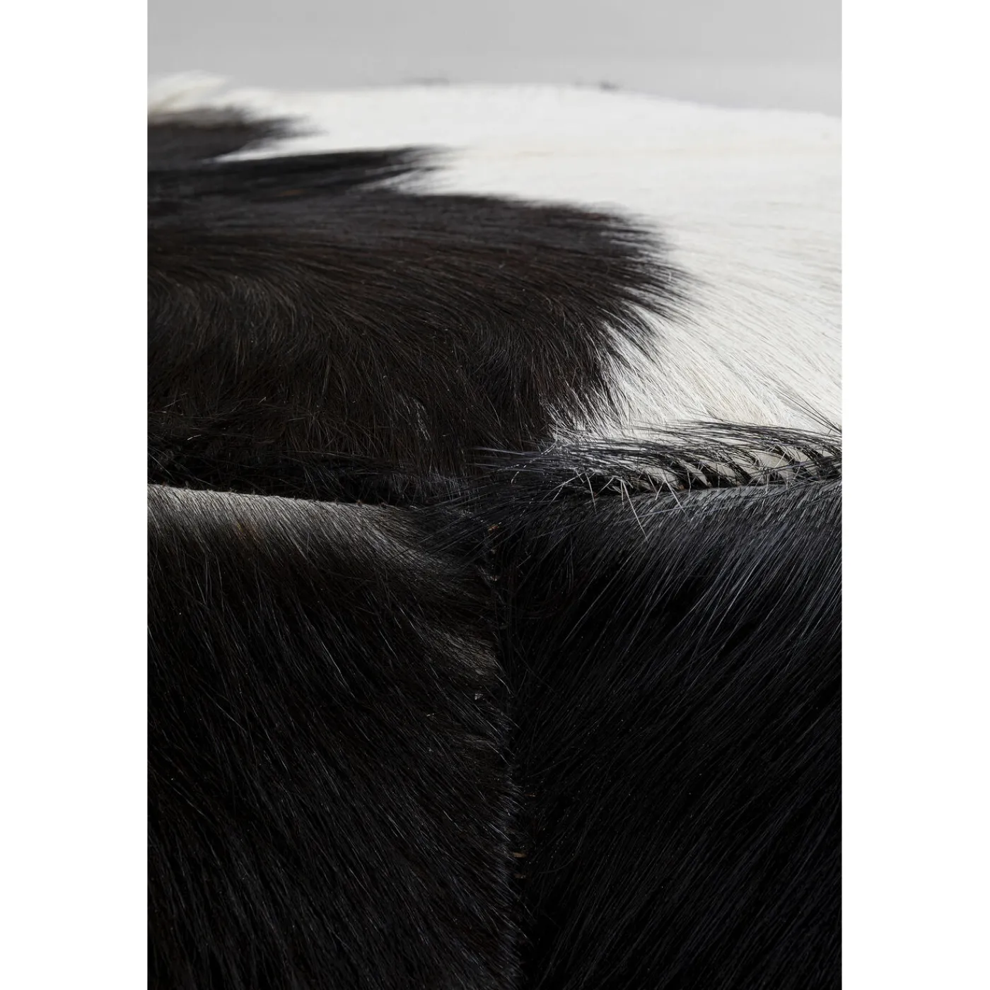 KARE Design Tabouret Flint Stone Noir O35Cm