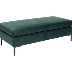 KARE Design Tabouret Gianni Velours Vert Fonce