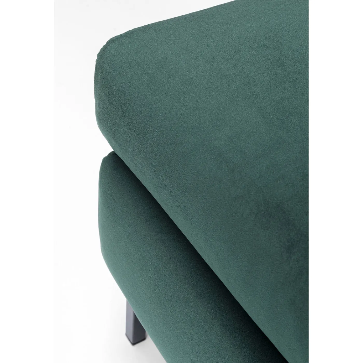 KARE Design Tabouret Gianni Velours Vert Fonce