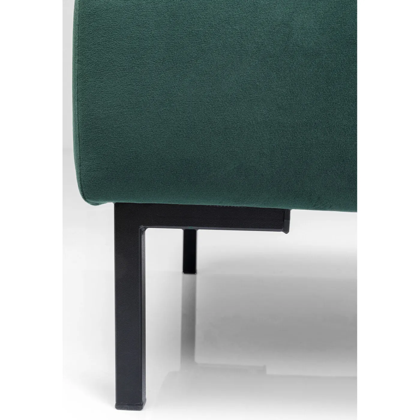 KARE Design Tabouret Gianni Velours Vert Fonce