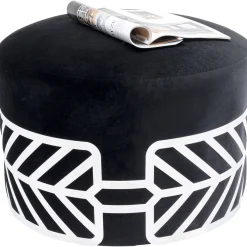 KARE Design Tabouret Jenna Noir O61Cm