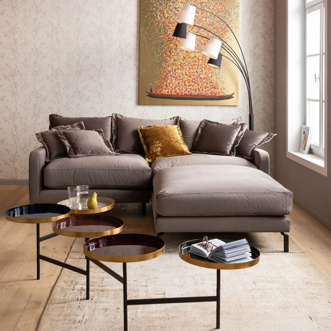 KARE Design Tabouret Lullaby Taupe