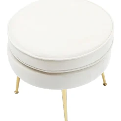 KARE Design Tabouret Water Lily Beige O50Cm