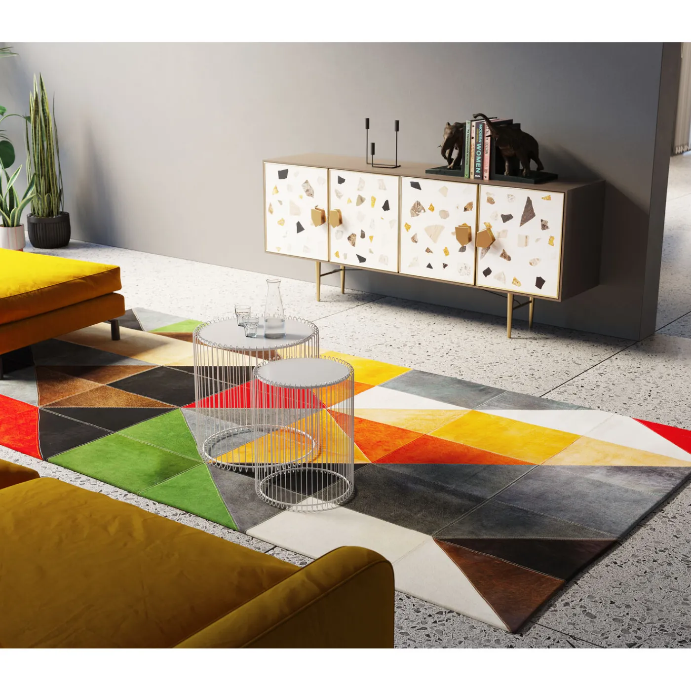 KARE Design Tapis En Cuir Adana 170X240Cm