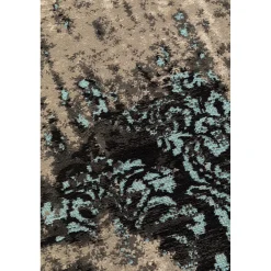 KARE Design Tapis Kelim Ornament Turquoise O200Cm