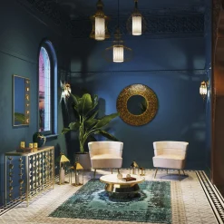 KARE Design Tapis Kelim Pop Turquoise 200X300Cm