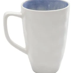 KARE Design Tasse Crackle Bleu & Blanc