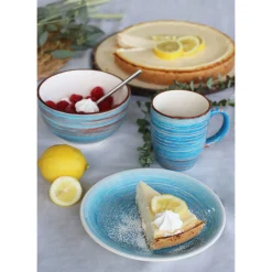 KARE Design Tasse Swirl Bleu