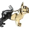 KARE Design Tirelire Bulldog Dore-Noir